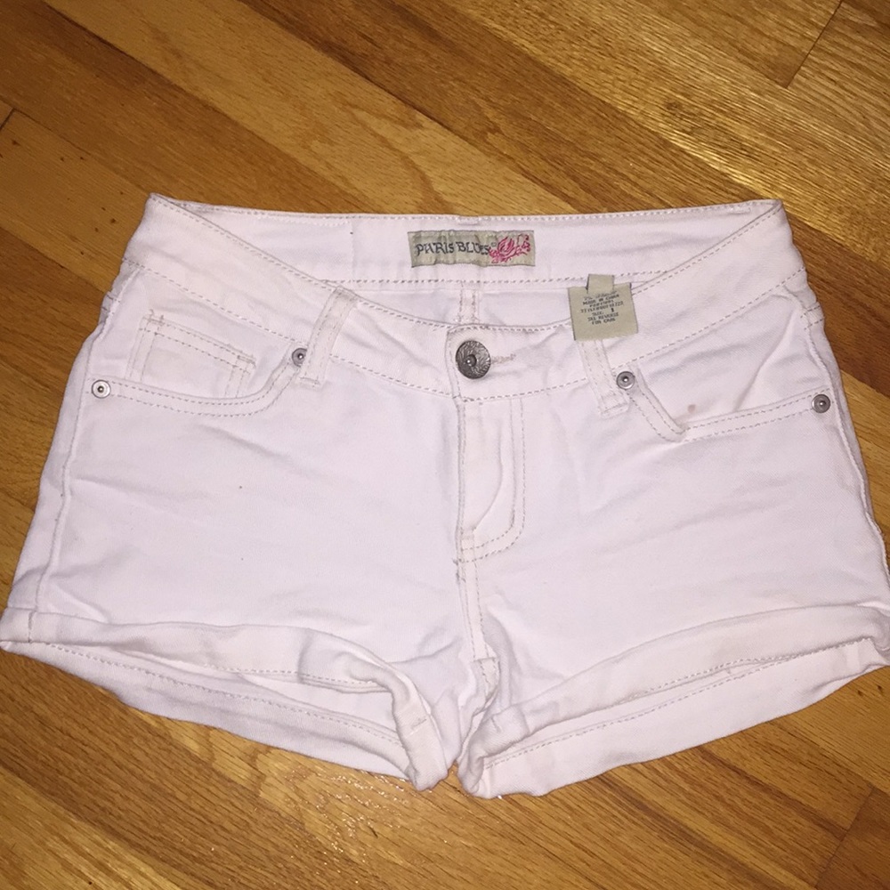 Paris Blues white jean shorts size 1